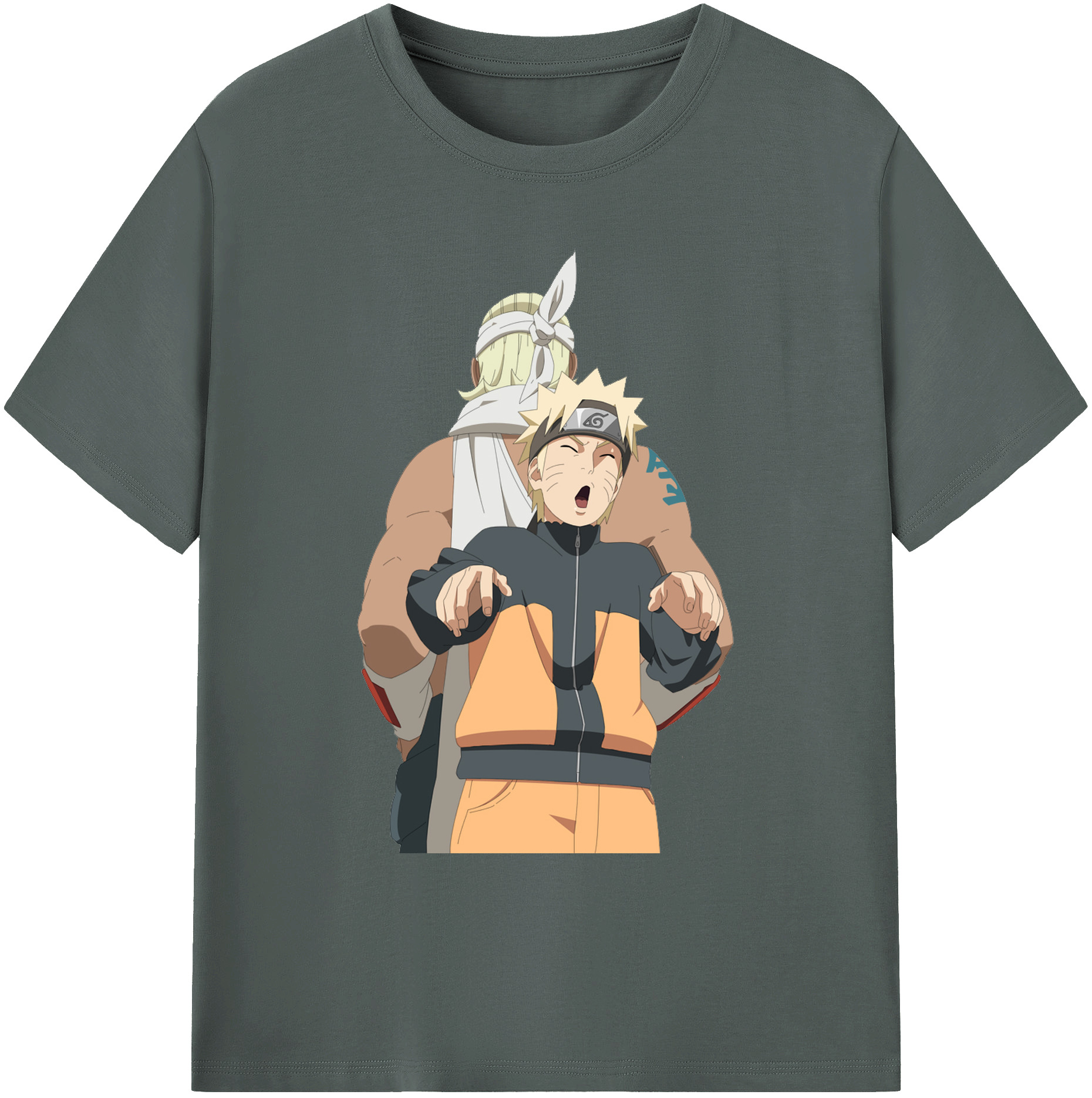 （画像用） NARUTO -ナルト- うずまき ナルト Uzumaki Naruto 綿100％ メンズ半袖Tシャツ｜肌触りやわらか＆通気性